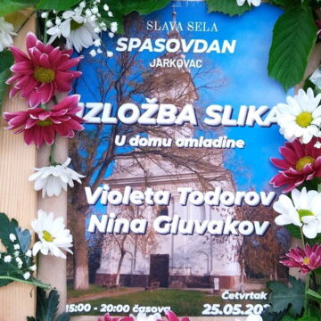 Izlozba slika darovitih Jarkovčanki Violete Todorov i Nine Gluvakov