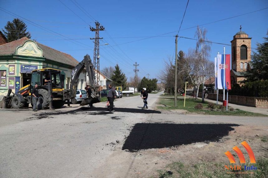 U toku krpljenje udarnih rupa u Sečnju i Jaši