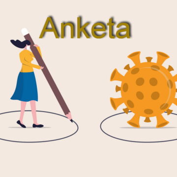 Social distancing, keep distance in public society people to protect from COVID-19 coronavirus outbreak spreading concept, woman keep distance away by drawing circle with virus pathogens ANKETA: Kako doživljavate koronavirus i reagujete na njegove posledice?