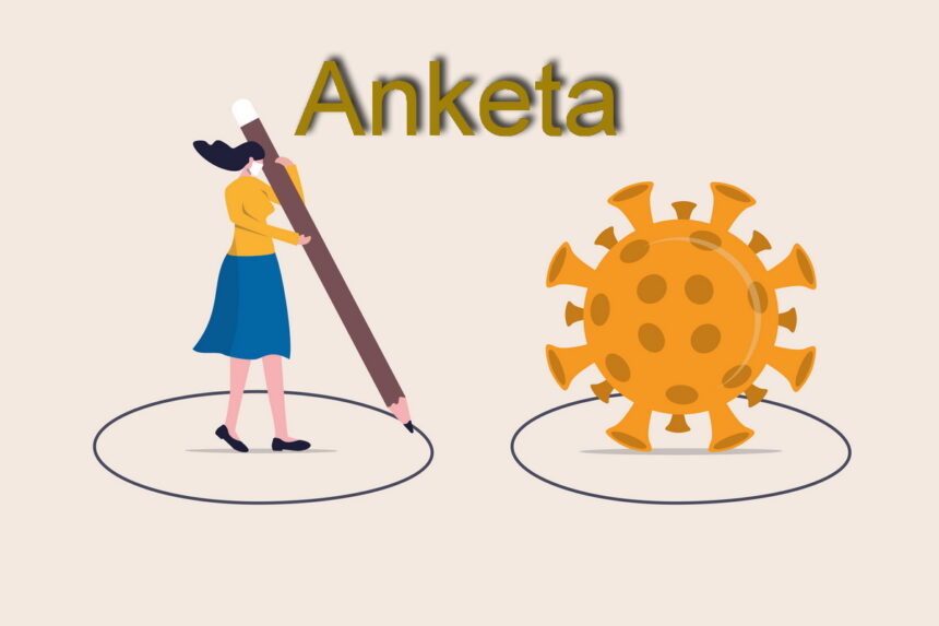 Social distancing, keep distance in public society people to protect from COVID-19 coronavirus outbreak spreading concept, woman keep distance away by drawing circle with virus pathogens ANKETA: Kako doživljavate koronavirus i reagujete na njegove posledice?