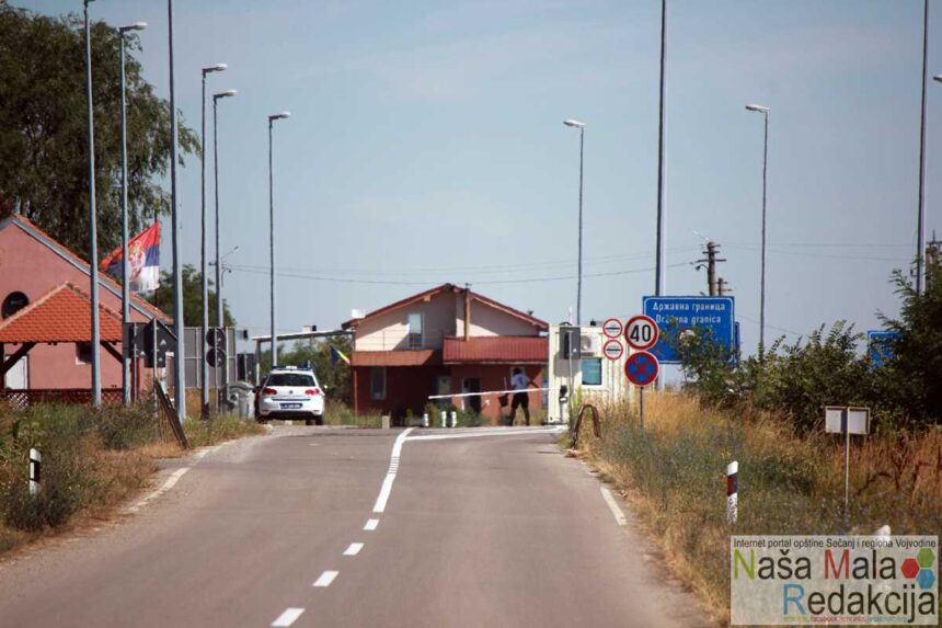 Zatvoren granični prelaz Jaša Tomić – Fenj