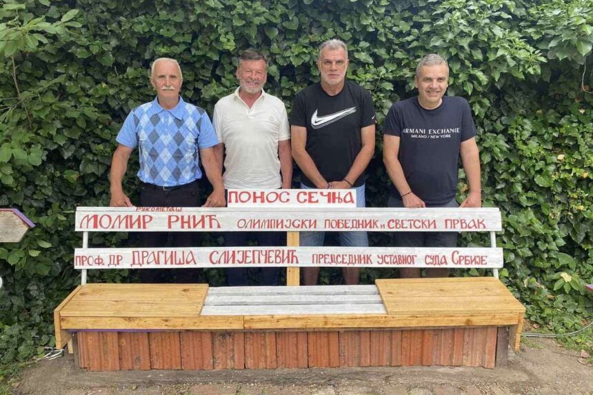 klupa_ponos_secnja_3 Specijalna klupa Milenka Milićevića za legende Sečnja