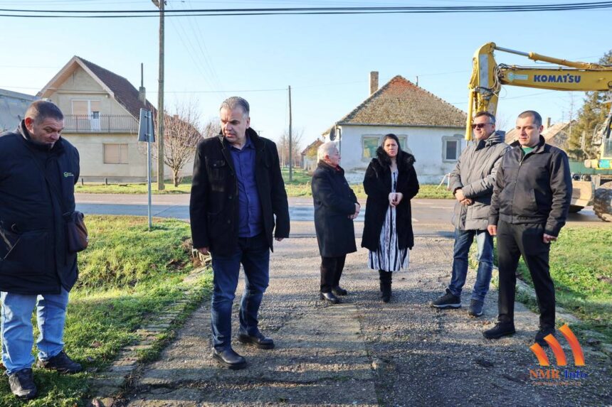 Predsednik Meljanac obišao radove na rekonstrukciji trotoara u Konaku