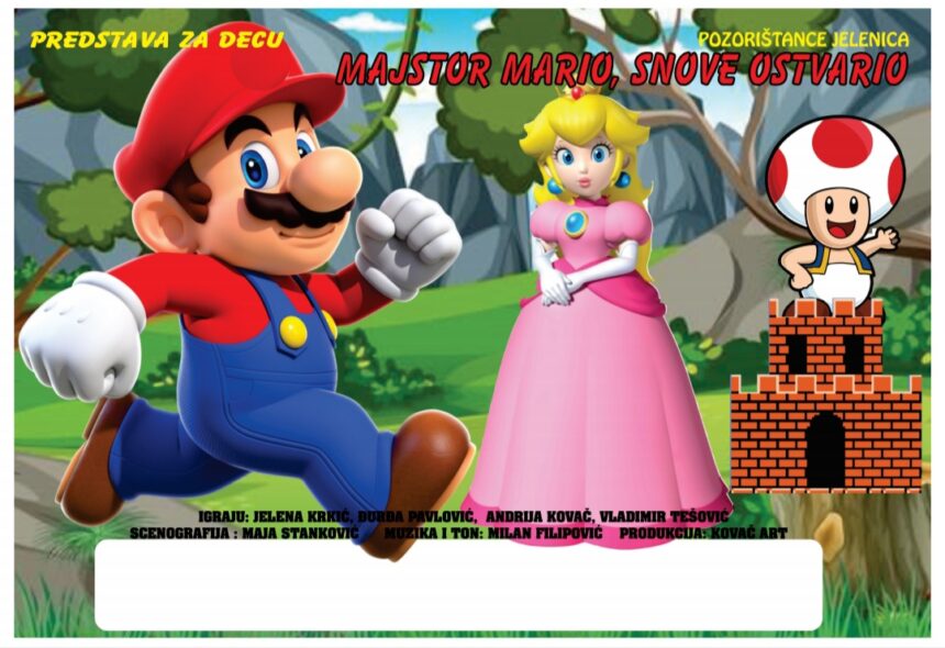 Predstava za decu „Majstor mario, snove ostvario“