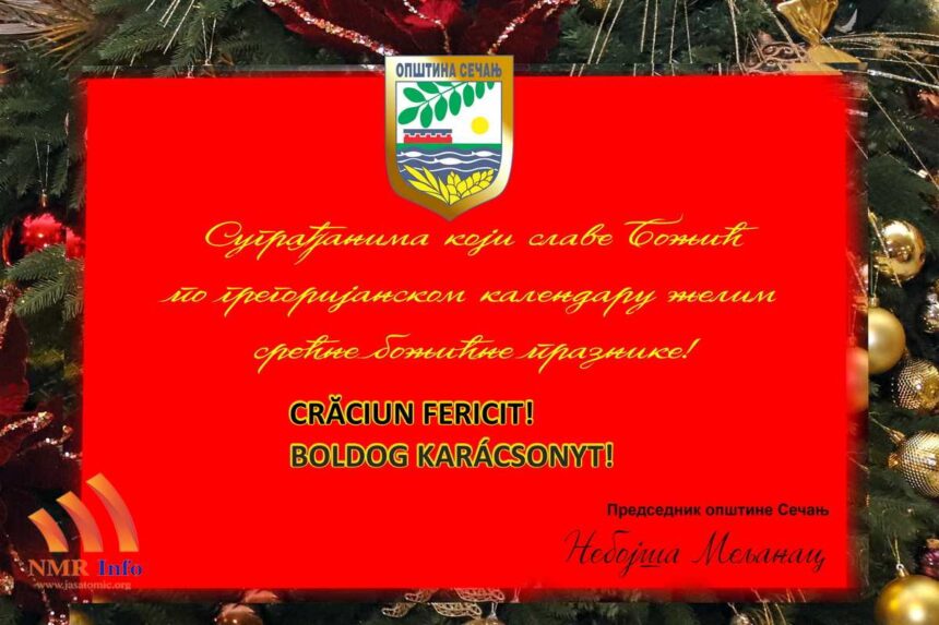 Čestitka predsednika opštine Sečanj