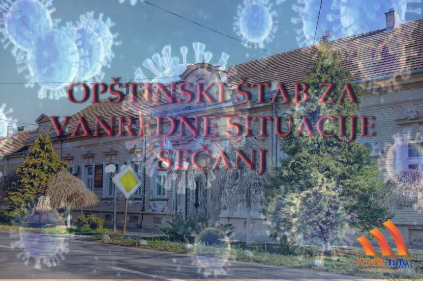 Nova naredba Štaba za vanredne situacije opštine Sečanj