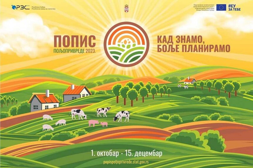 Detaljnije o Popisu poljoprivrede 2023