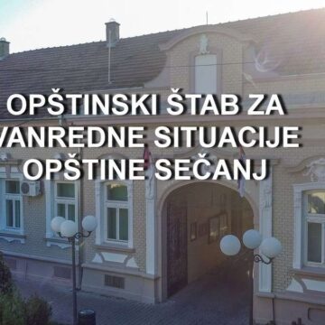 Proglašena vanredna situacija na teritoriji opštine Sečanj